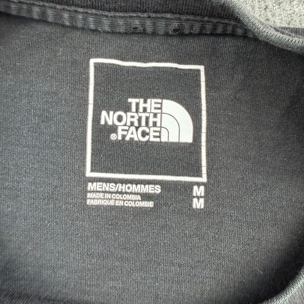 The North Face T-Shirt Men's Medium Black Cotton Lyocell Embroidered Logo Tee